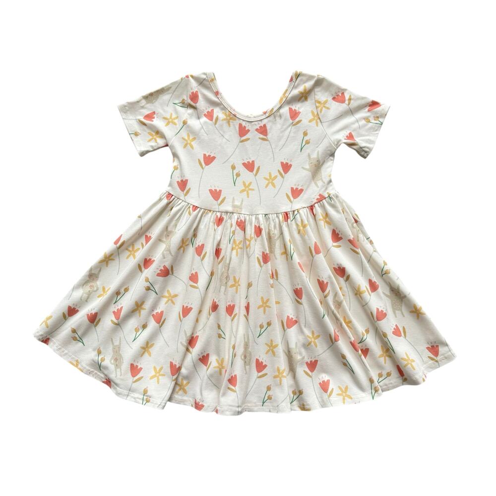 Vivie And Ash Handmade Bunny Dress Size 4T